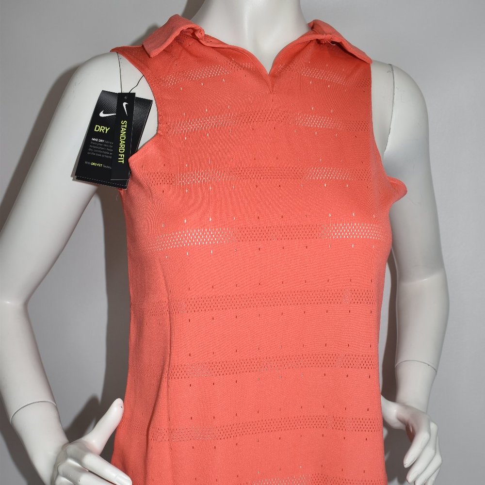 Nike Women's New Small Orange Dri-Fit Golf Tank
